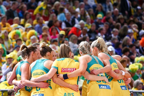 Australia Team Huddle 2015 Netball World Cup 