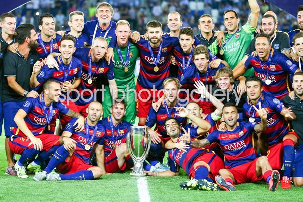  Barcelona 2015 UEFA Super Cup Winners