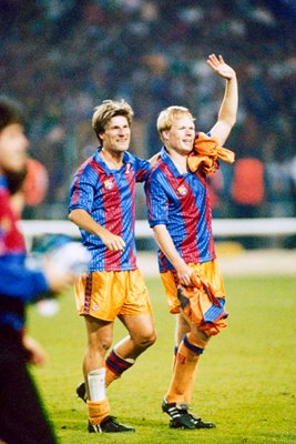 Laudrup And Koeman of Barcelona