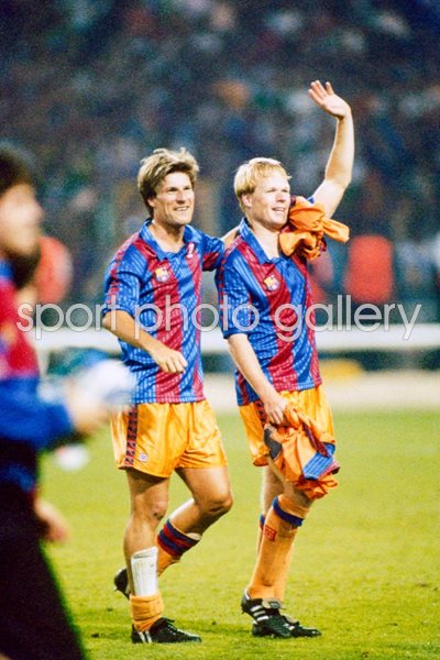 Laudrup And Koeman of Barcelona