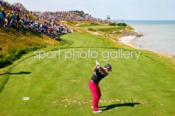 Rory McIlroy USPGA 7th Hole Whistling Straits 2015