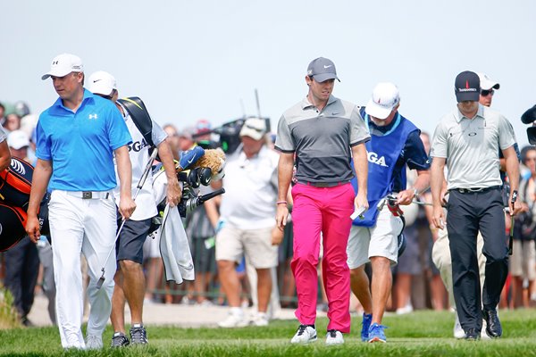 Jordan Spieth Rory McIlroy Zach Johnson USPGA 2015