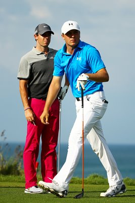 Jordan Spieth Rory McIlroy USPGA Wisconsin 2015