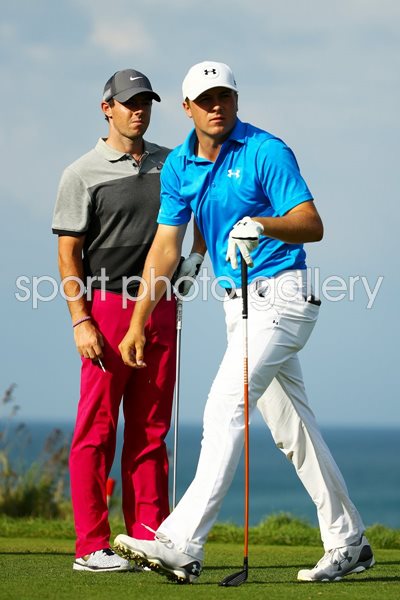 Jordan Spieth Rory McIlroy USPGA Wisconsin 2015