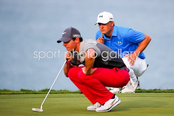 Jordan Spieth Rory McIlroy USPGA Wisconsin 2015