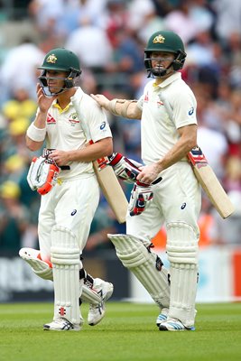 David Warner & Chris Rogers Oval 2015