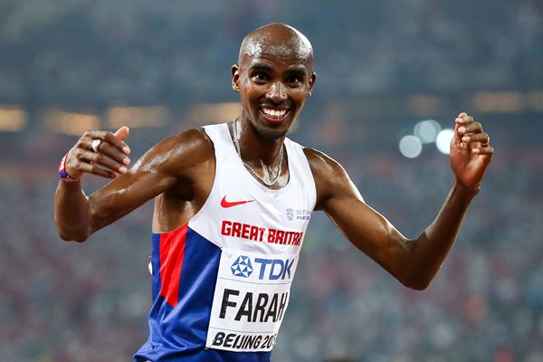 Mo Farah 10,000 Metre Champion Beijing 2015