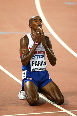 Mohamed Farah 10,000 Meters Champion Beijing 2015