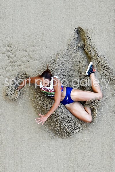 Jessica Ennis-Hill Long Jump birds eye view