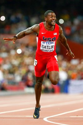 Justin Gatlin Silver Medalist 100m Beijing 2015