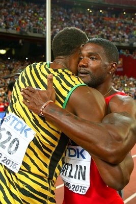 Justin Gatlin & Usain Bolt 100m Beijing 2015
