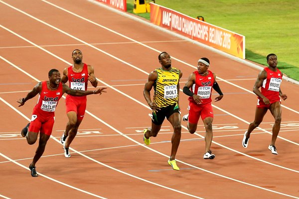 Usain Bolt 100m Gold World Athletics Beijing 2015