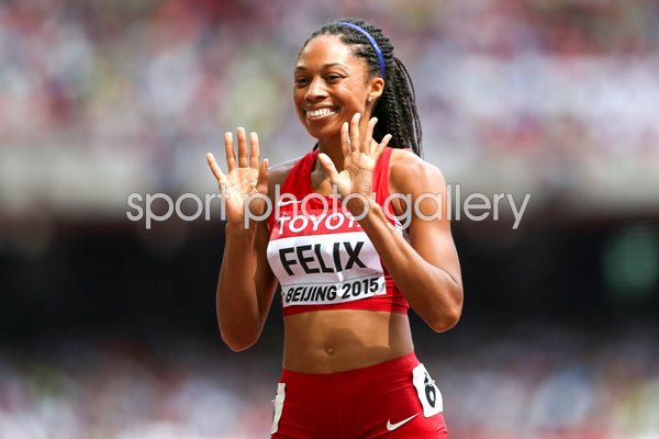 Allyson Felix 400m Beijing 2015
