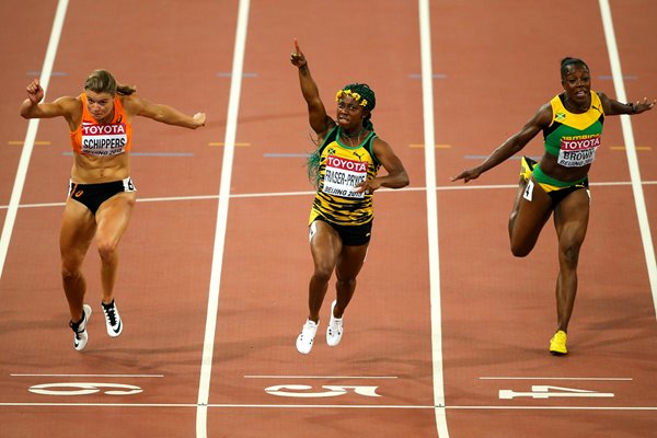 Shelly-Ann Fraser 100m Final Beijing 2015