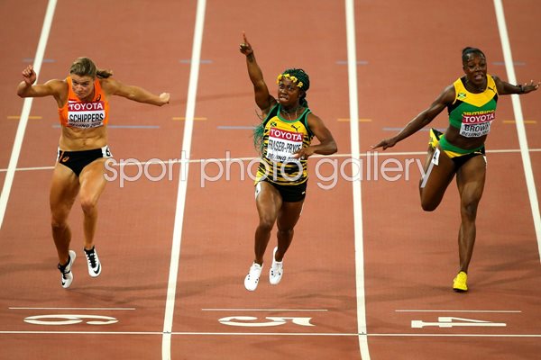 Shelly-Ann Fraser 100m Final Beijing 2015