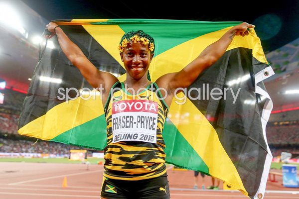 Shelly-Ann Fraser 100m winner Beijing 2015