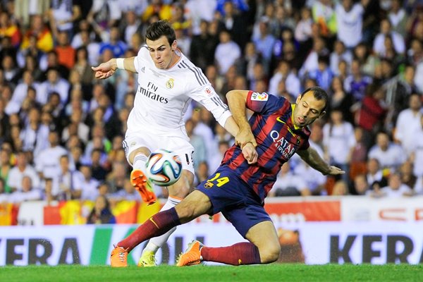 Gareth Bale Real Madrid v Javier Mascherano Barcelona