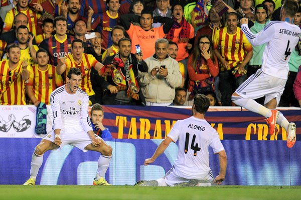 Gareth Bale Winner Real Madrid v Barcelona Copa del Rey Final 2014