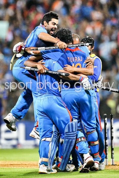India World Cup Victory Team Huddle