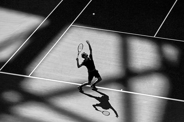  Roger Federer practice 2015 US Open 