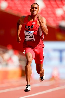 Ashton Eaton USA Decathlon 100m Beijing 2015