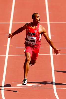 Ashton Eaton USA Decathlon 100m Beijing 2015