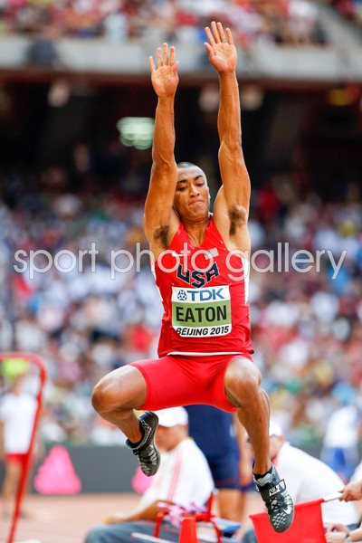 Ashton Eaton USA Decathlon Long Jump World Athletics 2015