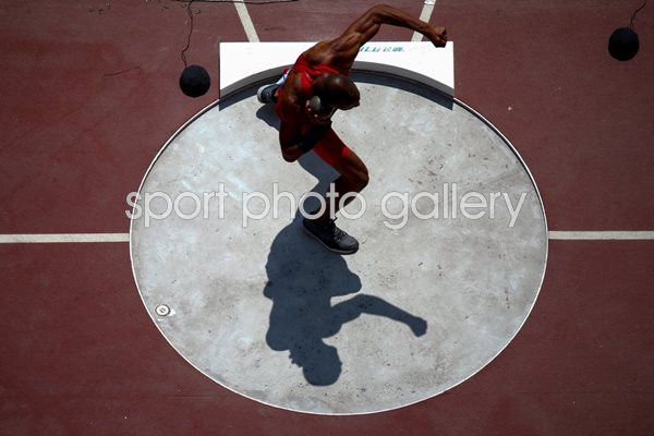 Ashton Eaton USA Decathlon Shot Put Beijing 2015