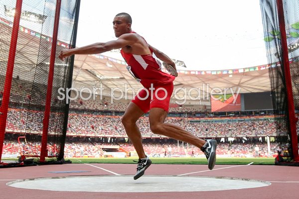 Ashton Eaton USA Decathlon Discus Beijing 2015