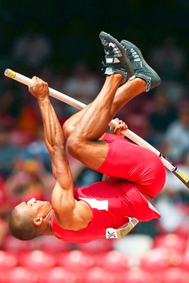 Ashton Eaton USA Decathlon Pole Vault Beijing 2015