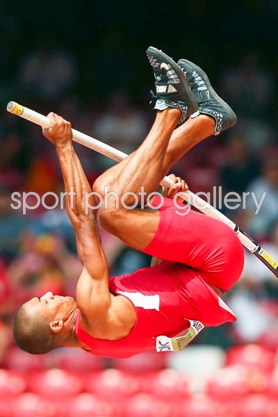 Ashton Eaton USA Decathlon Pole Vault Beijing 2015