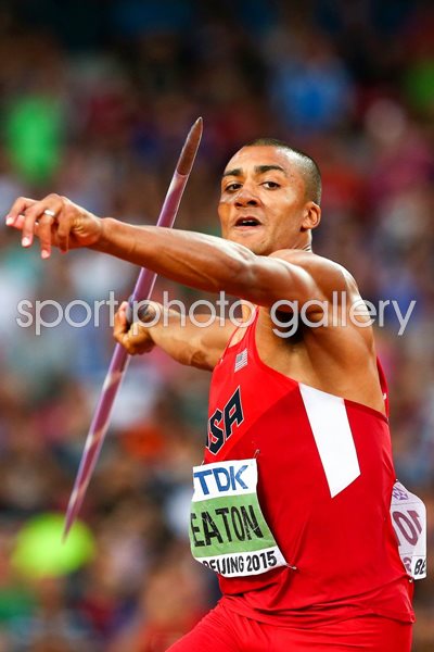 Ashton Eaton USA Decathlon Pole Vault Beijing 2015