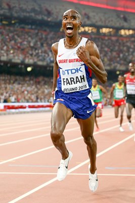 Mo Farah wins Gold 5,000m Gold Worlds Beijing 2015