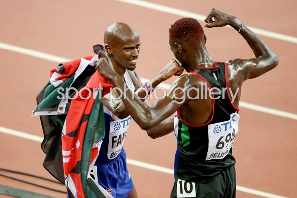 Mwangangi Ndiku & Mo Farah 5000m Beijing 2015 