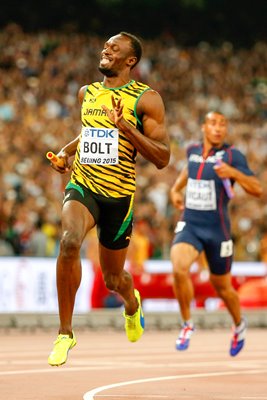 usain bolt 4x 100m relay gold Beijing 2015