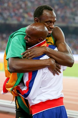 Mo Farah & Usain Bolt World Athletics Beijing 2015