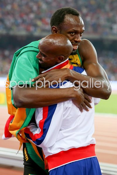 Mo Farah & Usain Bolt World Athletics Beijing 2015