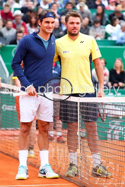 Stanislas Wawrinka & Roger Federer Switzerland Monte Carlo 2014