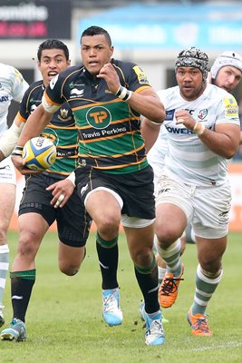 Luther Burrell Northampton Saints v London Irish Premiership 2014