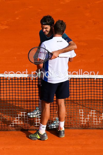Stanislas Wawrinka & Roger Federer Switzerland Monte Carlo 2014