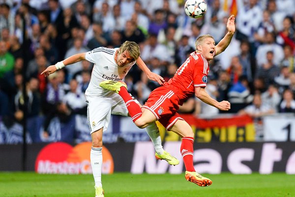 Schweinsteiger Bayern v Coentrao Real