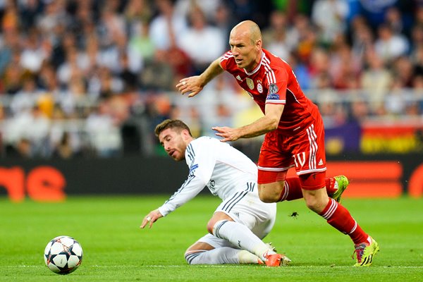 Arjen Robben Sergio Ramos Champions League 2014