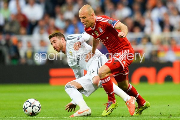 Arjen Robben Sergio Ramos Champions League 2014