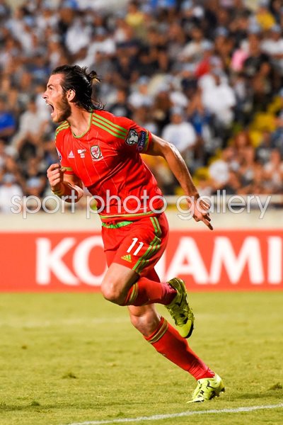 Gareth Bale Wales celebration