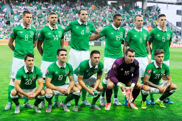 Ireland team line up