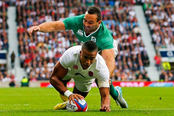 Anthony Watson scores England v Ireland 2015