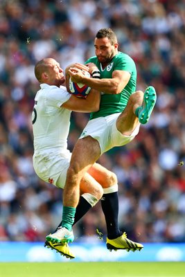 Mike Brown England Dave Kearney Ireland 2015