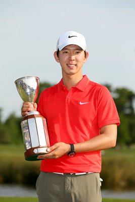 Seung-Yul Noh Celebrates Winning Zurich Classic 2014