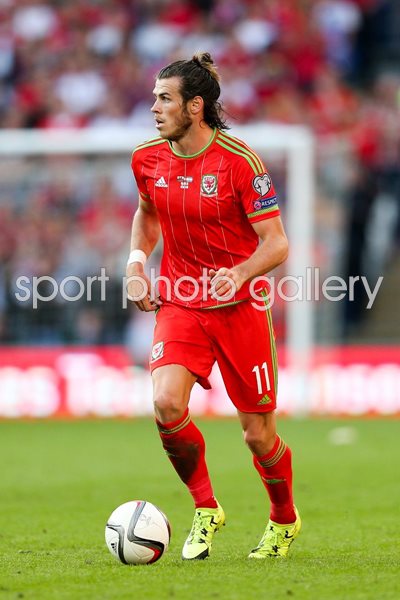 Gareth Bale Wales controls the ball