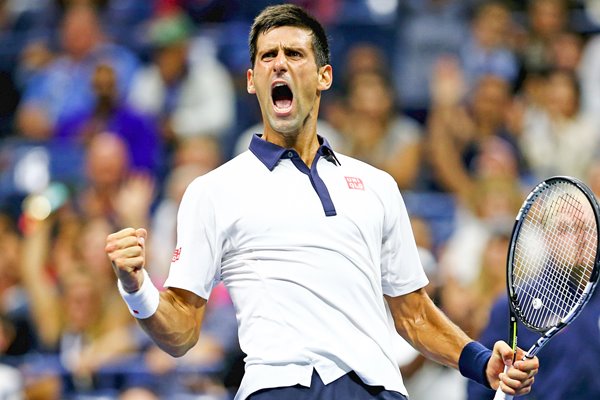  Novak Djokovic celebration 2015 US Open